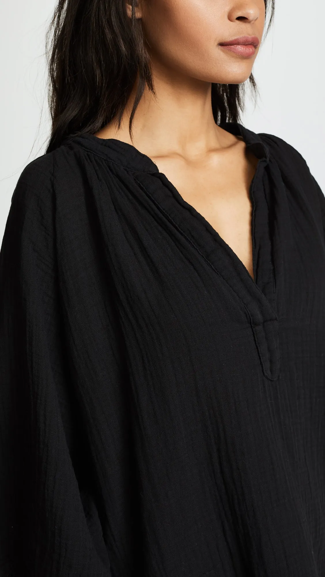 9Seed Marrakesh Cover Up Top Black