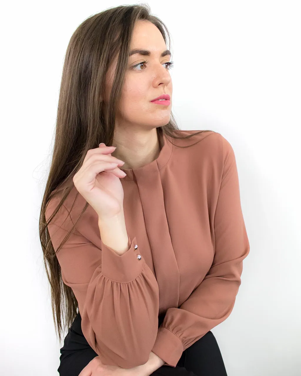 Ada Orange Long Sleeve Top