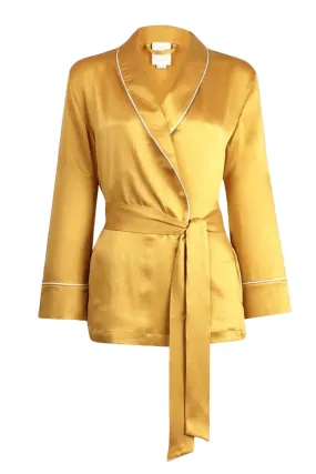 AMELIE SHORT SILK ROBE - Archive