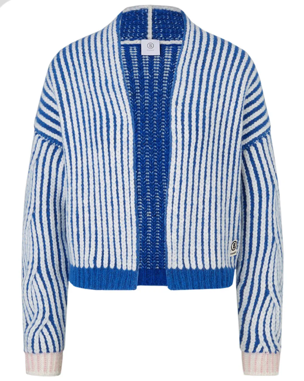 Atlantic Blue Stripe Knit Danna Cardigan