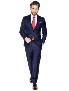 Blue Slim Fit Suit Blue