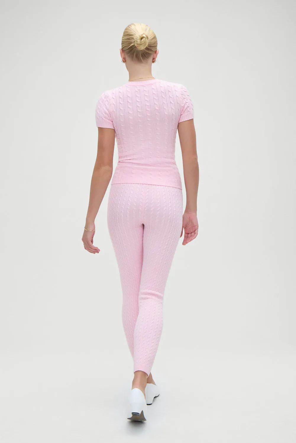 Bodin High Waisted Leggings - Cozy Pink