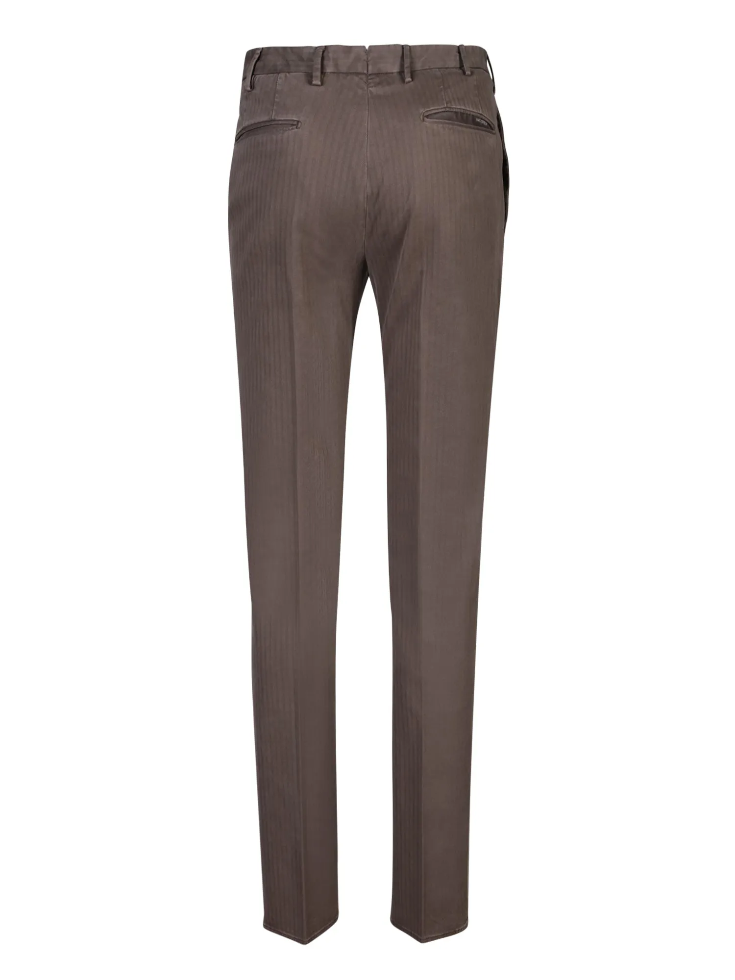 Brown slim fit trousers