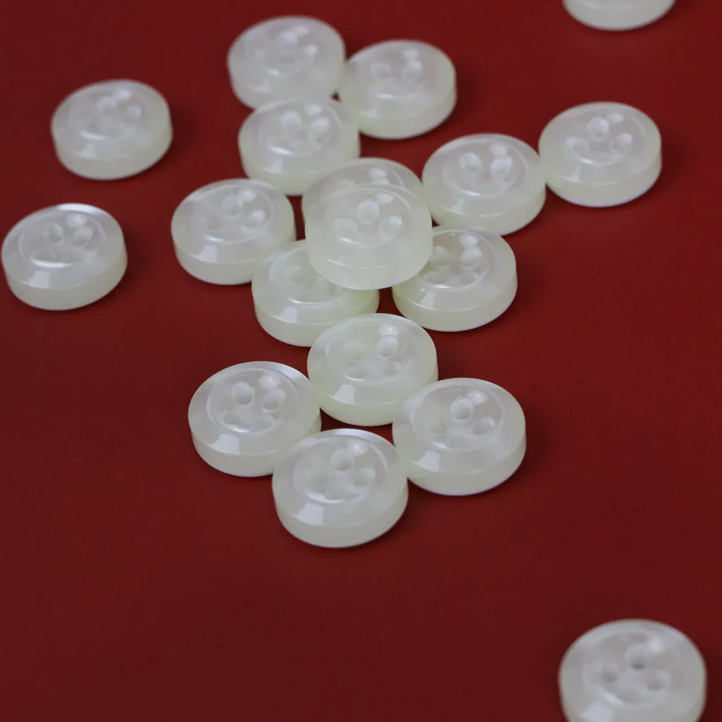 Classic Shirt Buttons - 12mm - Off-White