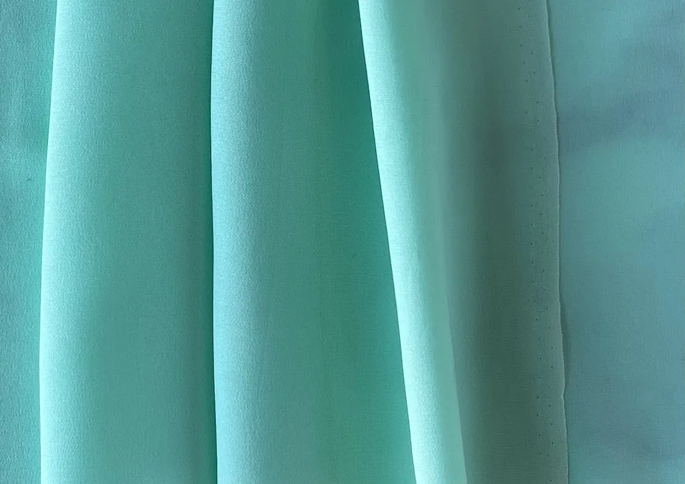 Crème de Mint Classic Silk Crepe de Chine