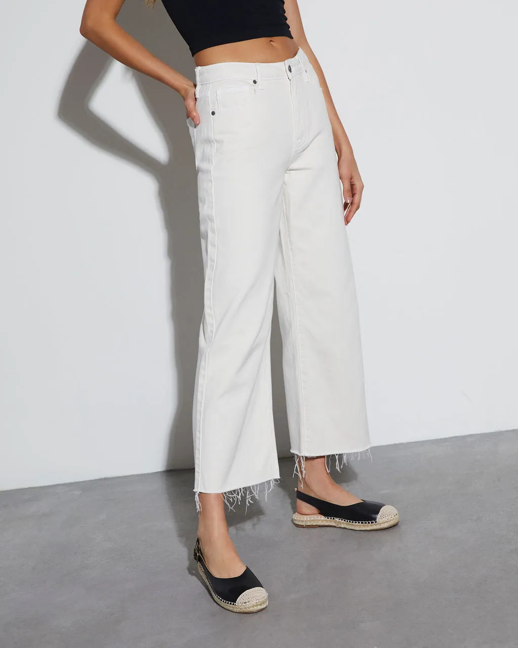 Elara High Waisted Wide Leg Jeans