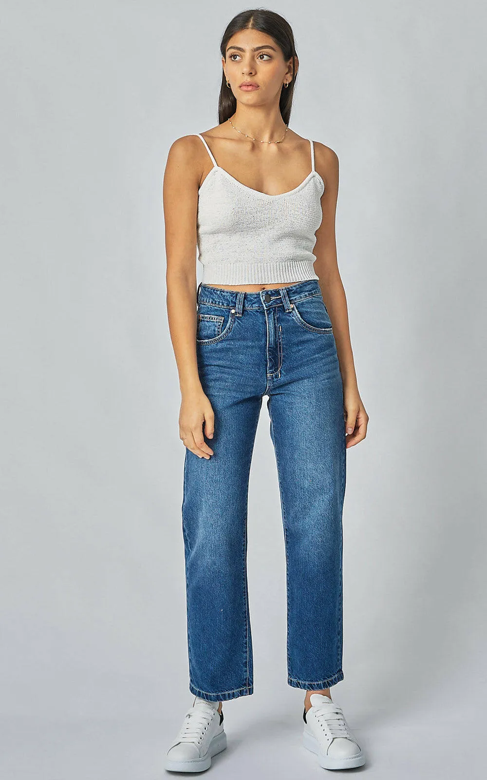 Evie Wide Leg Blur Blue Jeans