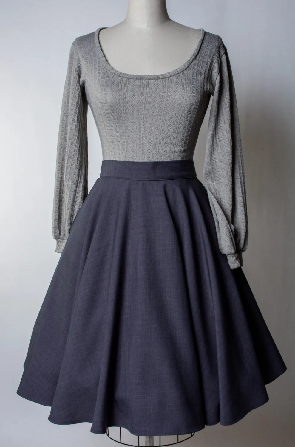 Haute Circle Skirt - Charcoal