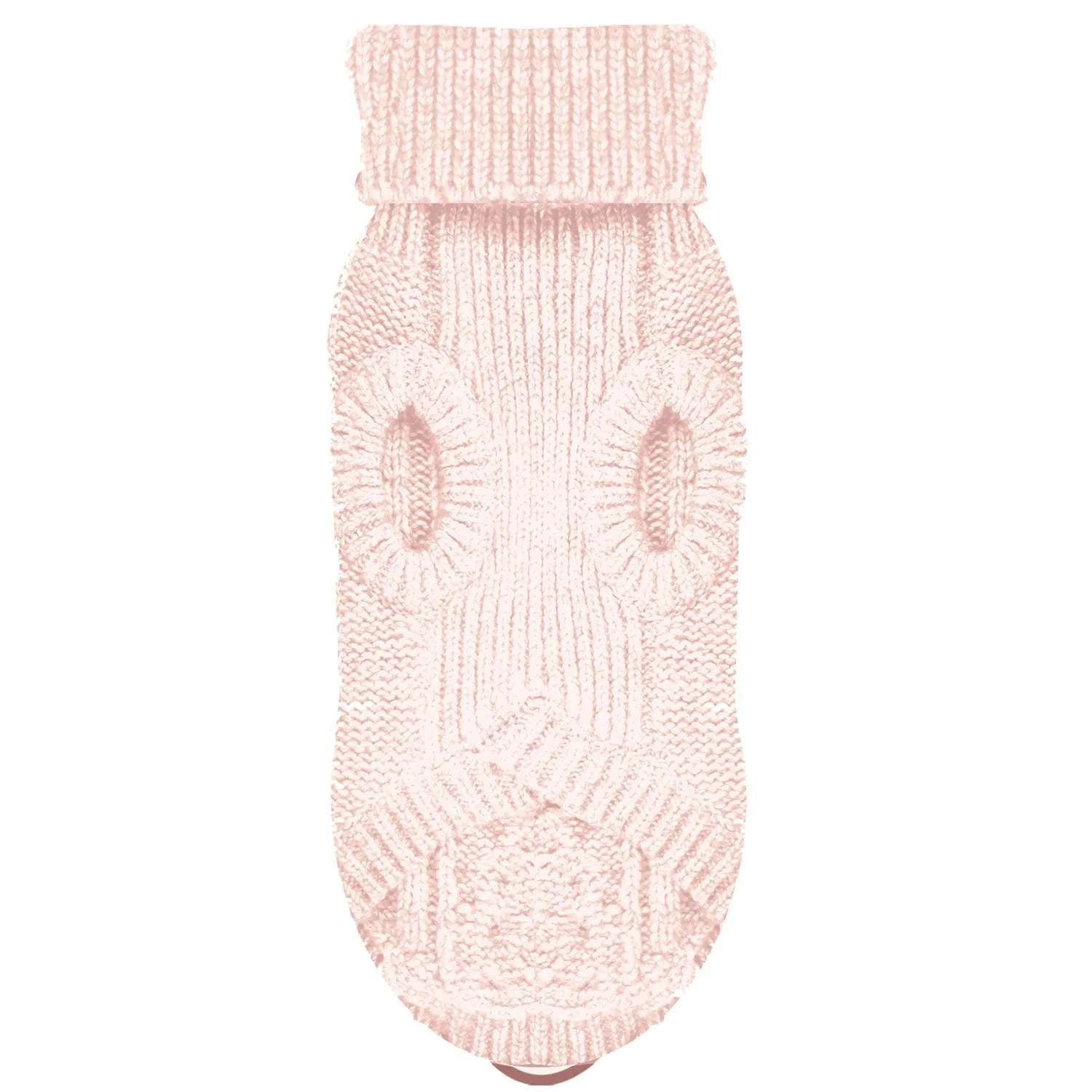 irvin cable knit sweater - pink