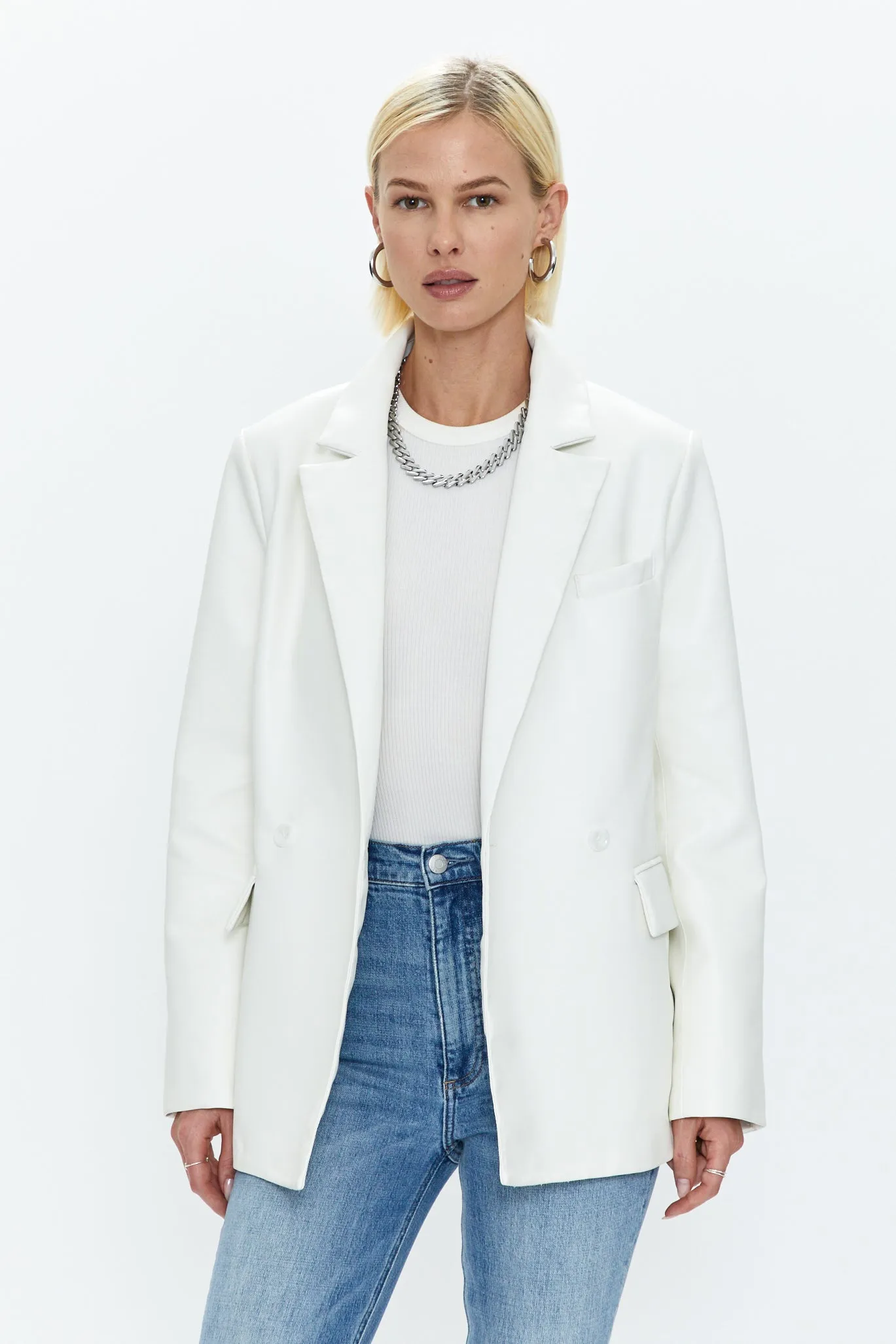 Joni Fitted Blazer - Ivory