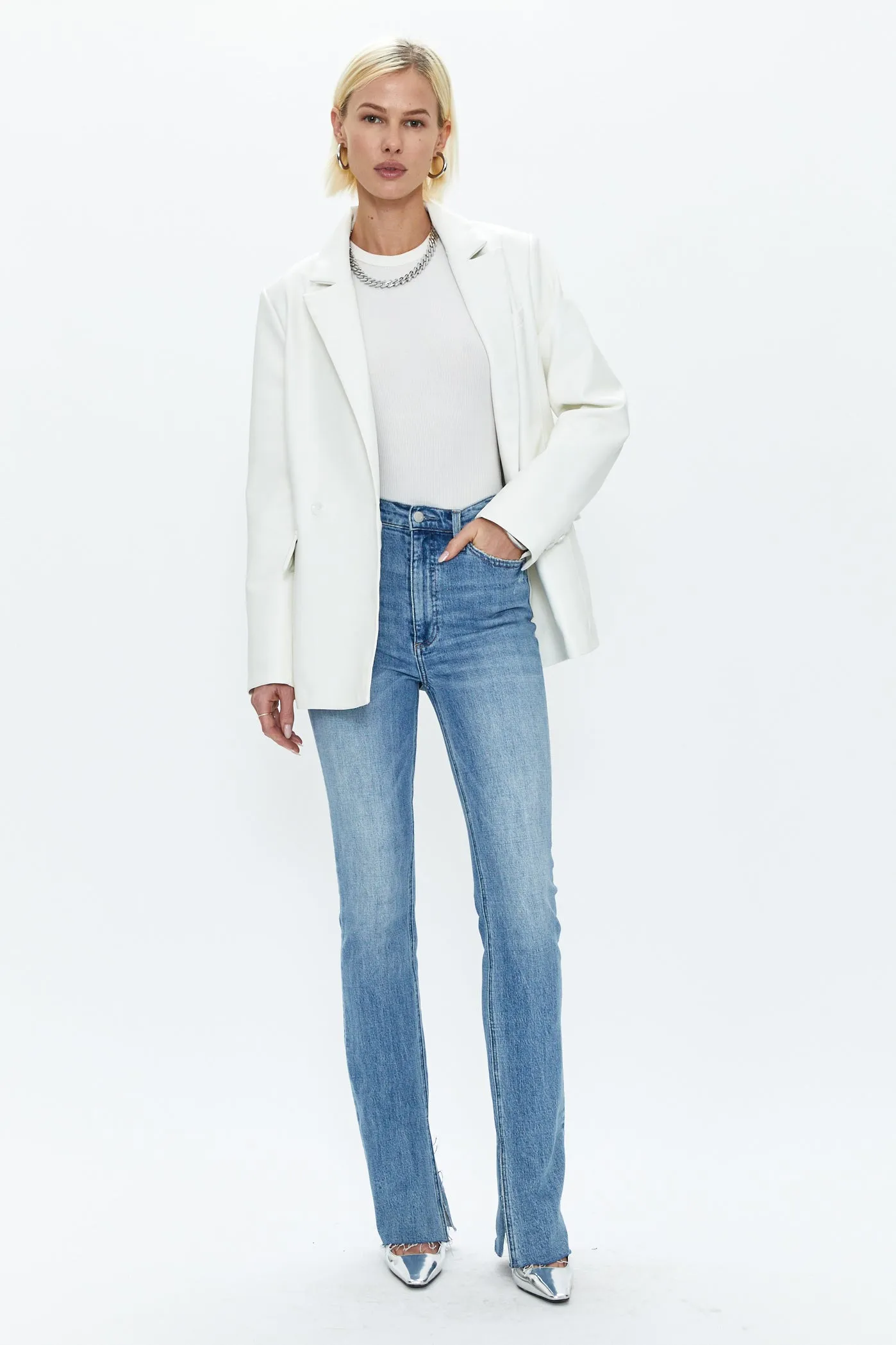 Joni Fitted Blazer - Ivory