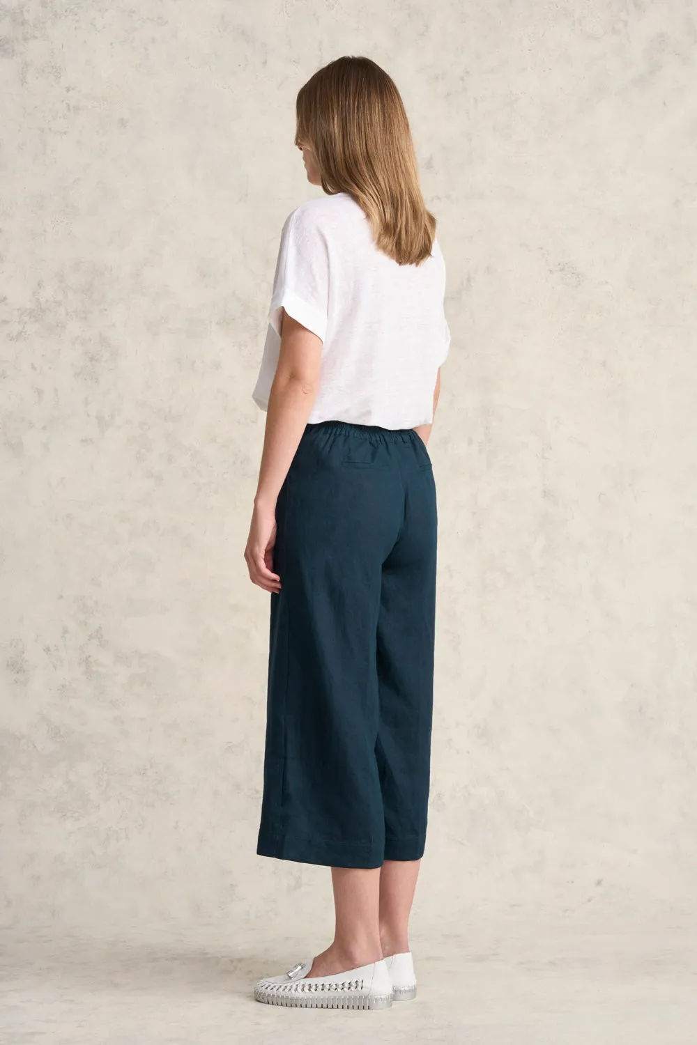 Linen Culotte - Ink