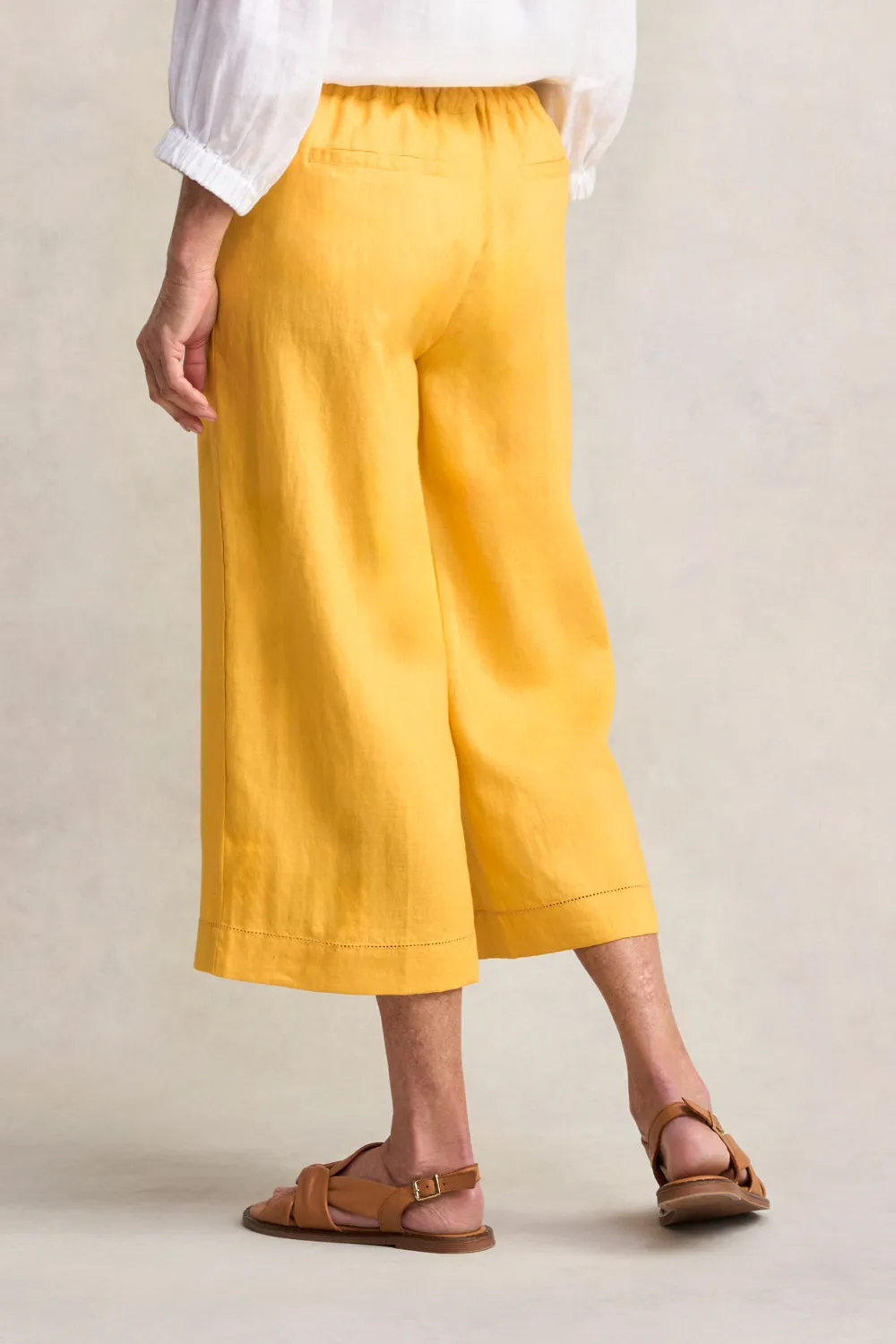 Linen Culotte - Mustard