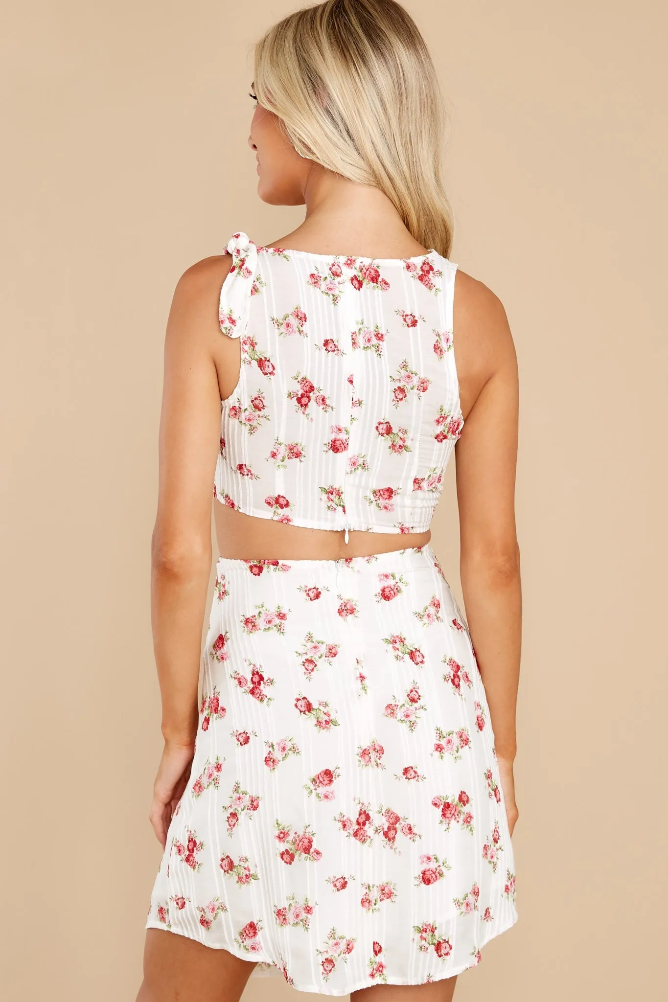 Meadow Memories White Floral Print Dress