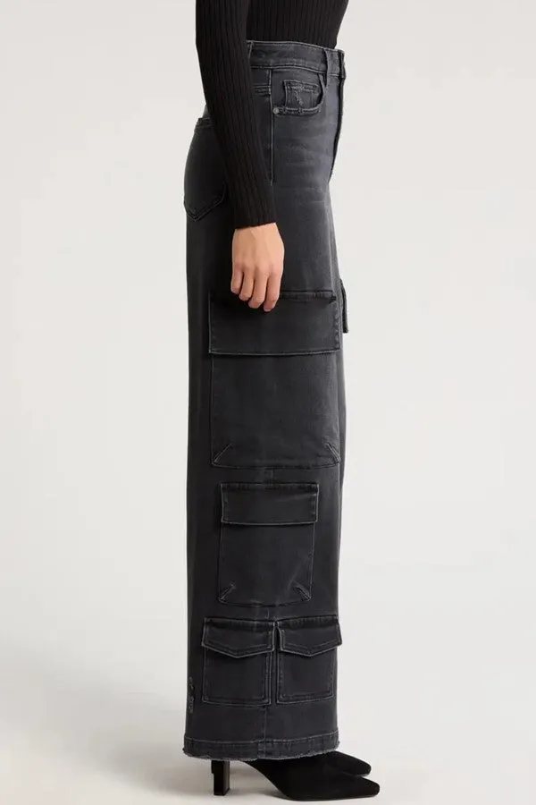 Nori High Rise Wide Leg Cargo Jeans