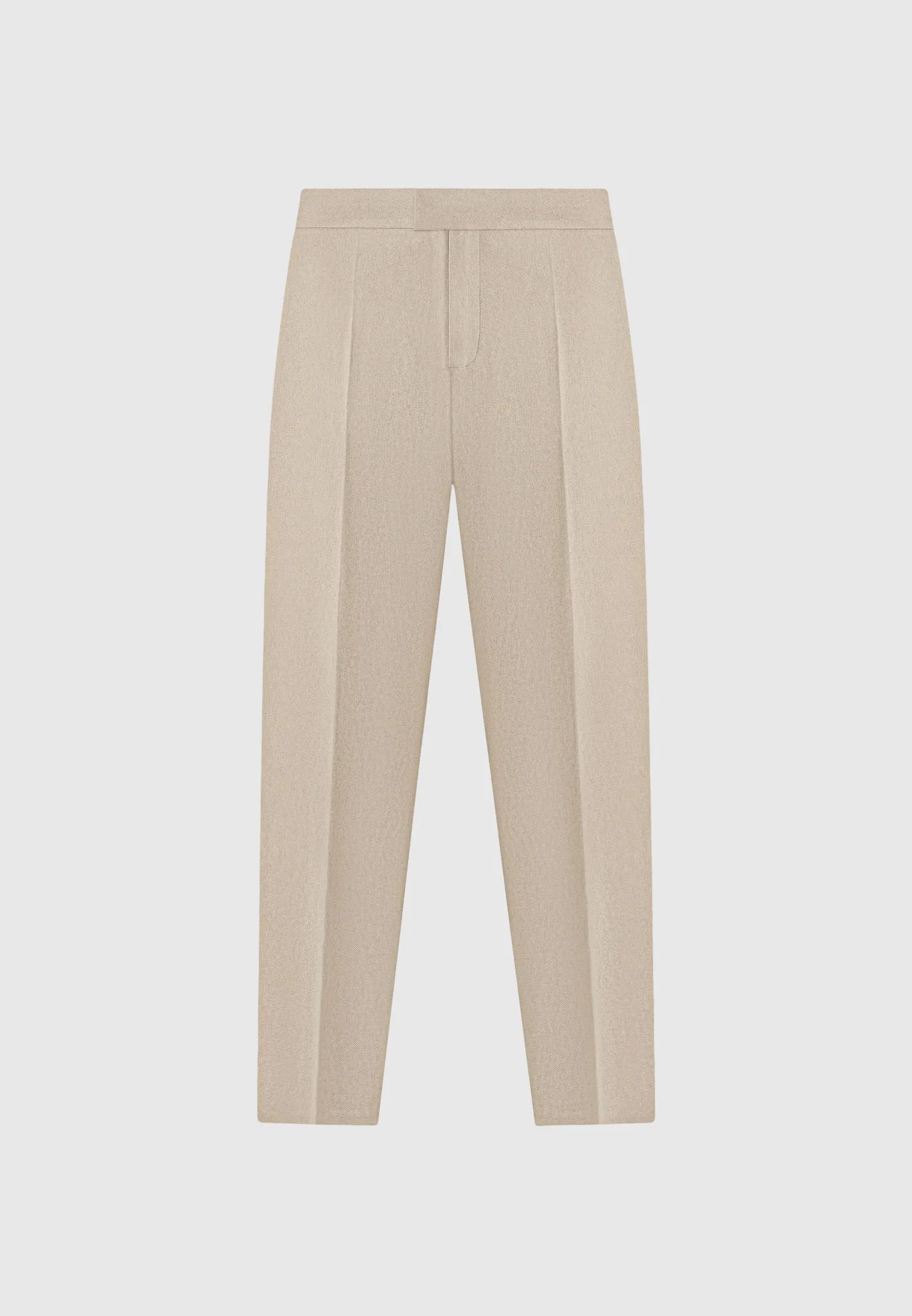 Slim Fit Tailored Trousers - Beige