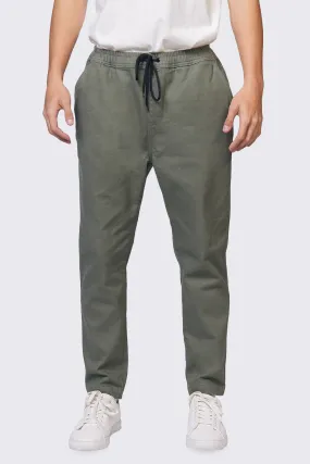 Slim Fit Woven Drawstring Trousers