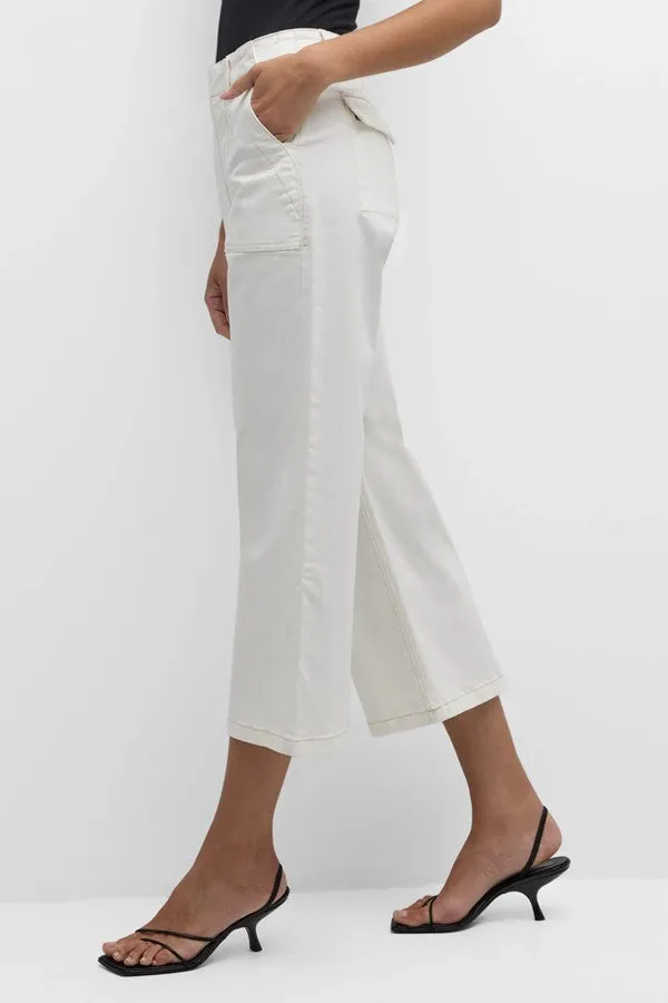 Sophia Wide Leg Pant -Le Blanc