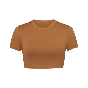 SWIM T-SHIRT | ALMOND