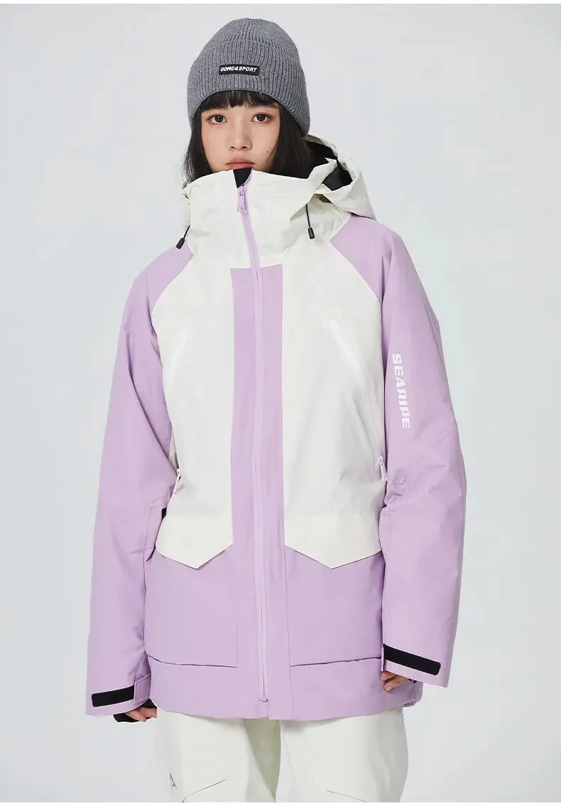 Unisex Retro Ski Jackets Winter Snow Coat