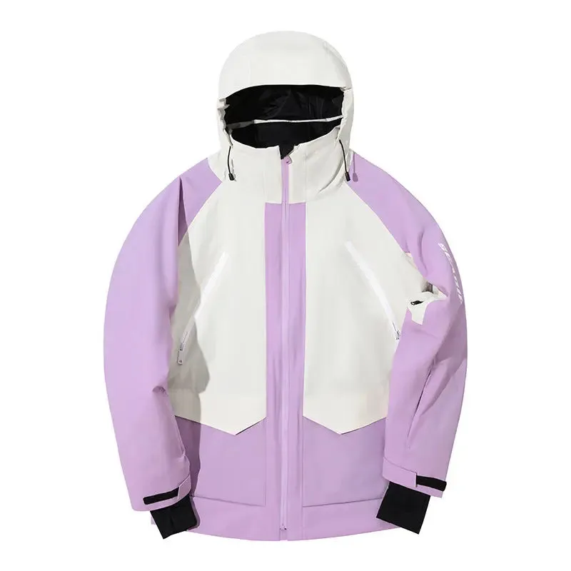 Unisex Retro Ski Jackets Winter Snow Coat